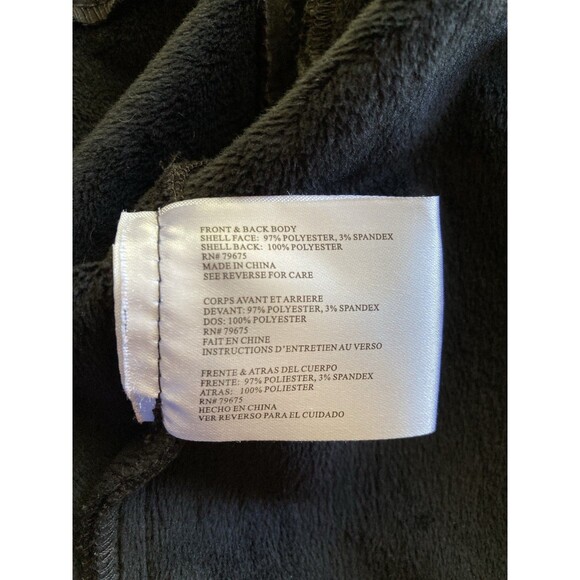 Michael Kors Womens Size XL Black Full-Zip Jacket Pockets Long Sleeve Gold Logo - Picture 9 of 10